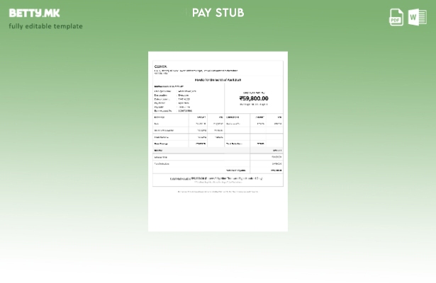 Шаблон за уплатница во модерен стил Guava